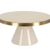 Discount Bizzotto ALZATA DECORATIVA VELMA ORO BEIGE D30