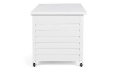 New Bizzotto BAULE PORTA CUSCINI SMALL CON RUOTE BIANCO YK11 - ATLANTIC