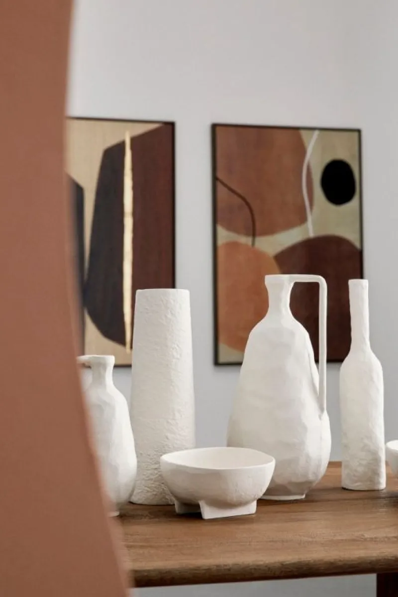 New Bizzotto BOTTIGLIA DECORATIVA HISAR BIANCO H35