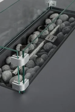 New Bizzotto CAMINO A GAS WOLKE GRIGIO SCURO 110X65