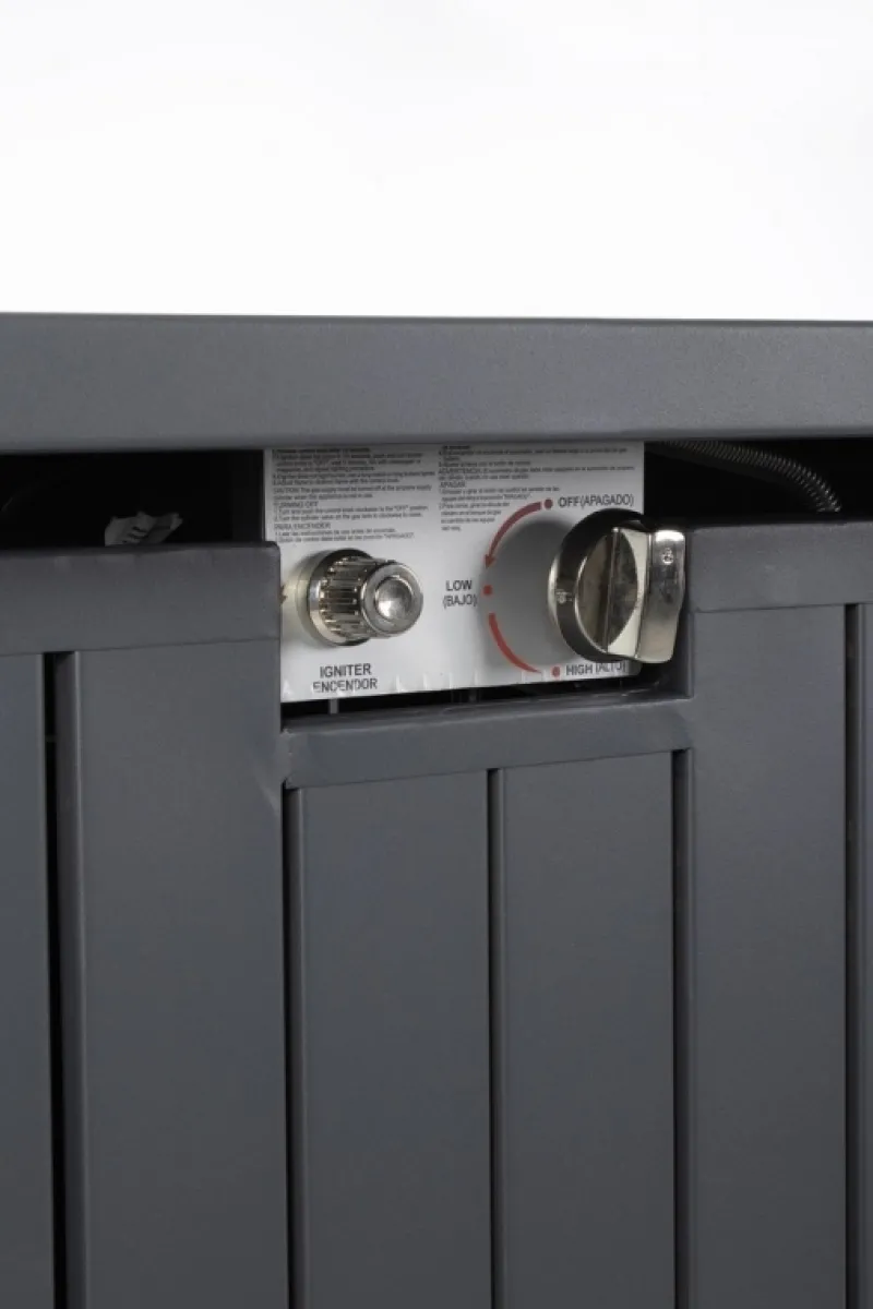 Bizzotto CAMINO A GAS WOLKE GRIGIO SCURO 109X59