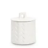 Clearance Bizzotto CANDELA C-COPERCHIO TWINE BIANCO Ø9,5
