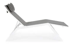 New Bizzotto CHAISE LONGUE IN ALLUMINIO BIANCO JX11 - KRION