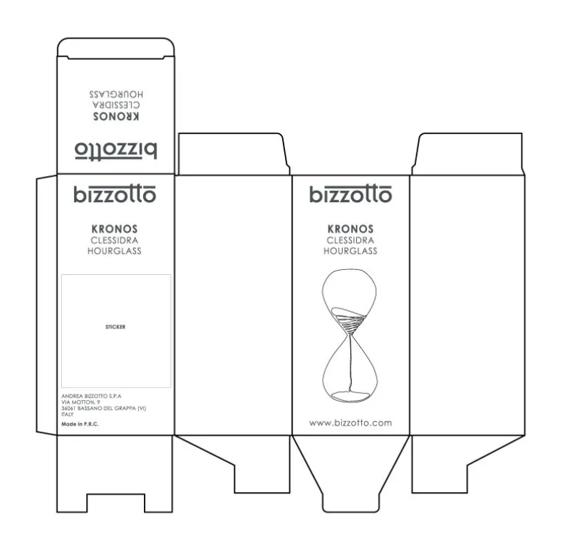 Bizzotto CLESSIDRA KRONOS ARGENTO-BIANCO H19,2