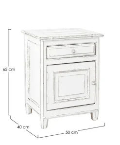 Clearance Bizzotto COMODINO IN LEGNO - COLETTE