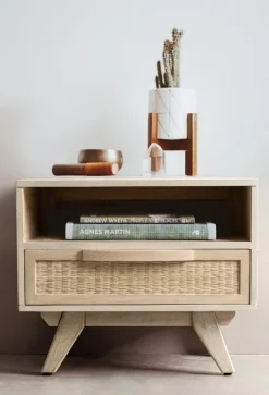 Clearance Bizzotto COMODINO IN LEGNO - SAHANA