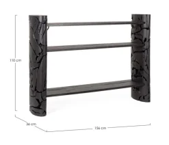 Outlet Bizzotto CONSOLLE ARWOOD NERO 156X36