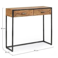 Outlet Bizzotto CONSOLLE IN LEGNO 2 CASSETTI - EGON