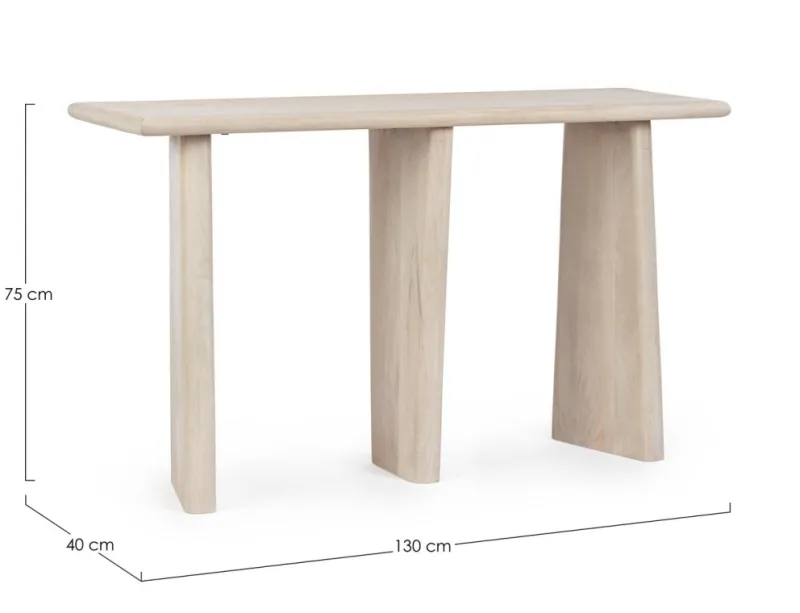 Bizzotto CONSOLLE IN LEGNO NATURALE - ZACATECAS