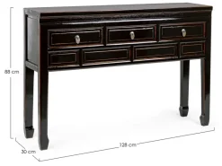 Sale Bizzotto CONSOLLE IN LEGNO NERO - JINAN