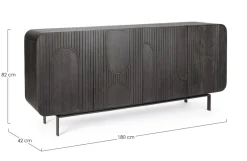 Online Bizzotto CREDENZA 4 ANTE IN LEGNO - ORISSA