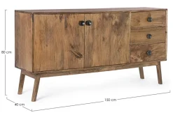 Clearance Bizzotto CREDENZA IN LEGNO - SYLVESTER