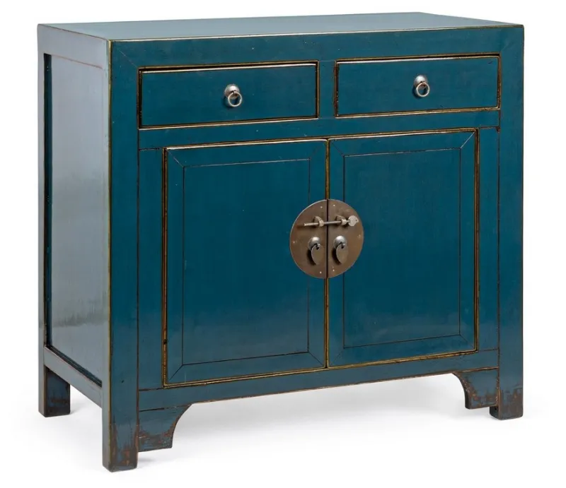 Outlet Bizzotto CREDENZA IN LEGNO BLU- JINAN