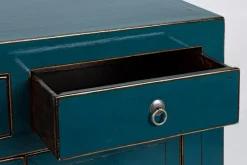 Outlet Bizzotto CREDENZA IN LEGNO BLU- JINAN