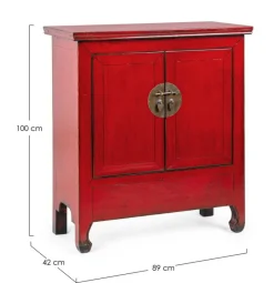 Bizzotto CREDENZA IN LEGNO ROSSO - JINAN