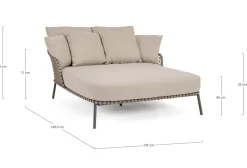Best Bizzotto DAYBED 2P C-C IVISSA ANTRACITE