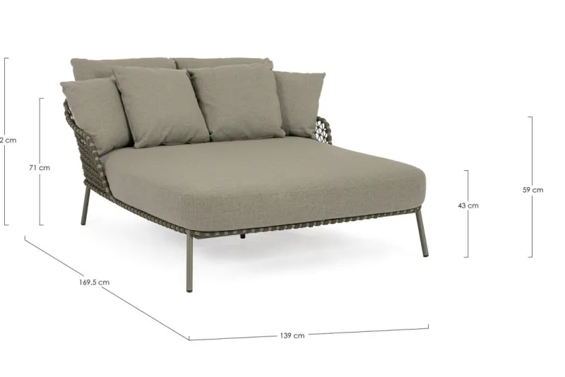 Hot Bizzotto DAYBED 2P C-C IVISSA VERDE