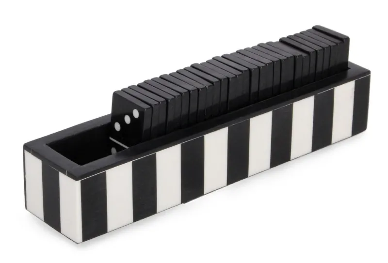 Best Bizzotto DECORAZIONE DOMINO FORTUNE NERO 20,5X4,5