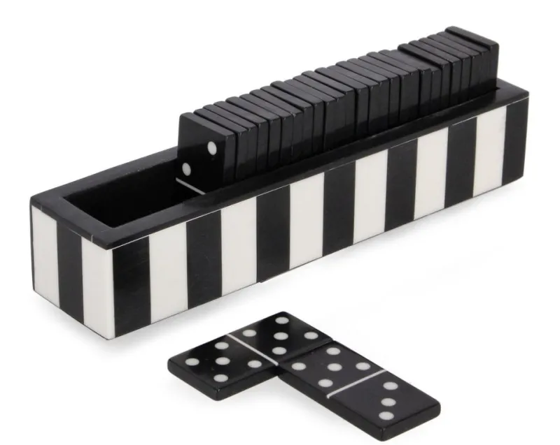 Best Bizzotto DECORAZIONE DOMINO FORTUNE NERO 20,5X4,5