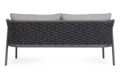 New Bizzotto DIVANO 2 POSTI ANTRACITE QS22/GRAPHITE - HARLOW