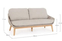 Bizzotto DIVANO 2/3 POSTI BEIGE - TAMIRES