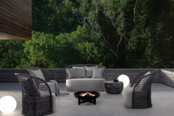 Discount Bizzotto DIVANO CON CUSCINI ANTRACITE - CUYEN