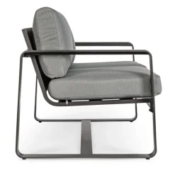 Clearance Bizzotto DIVANO IN ALLUMINIO ANTRACITE YK13 - MERRIGAN