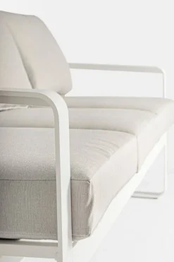 Outlet Bizzotto DIVANO IN ALLUMINIO BIANCO YK11 - MERRIGAN