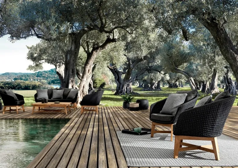 Best Bizzotto DIVANO IN CORDA PER ESTERNO ANTRACITE- COACHELLA