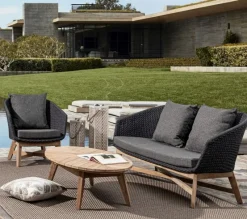 Best Bizzotto DIVANO IN CORDA PER ESTERNO ANTRACITE- COACHELLA