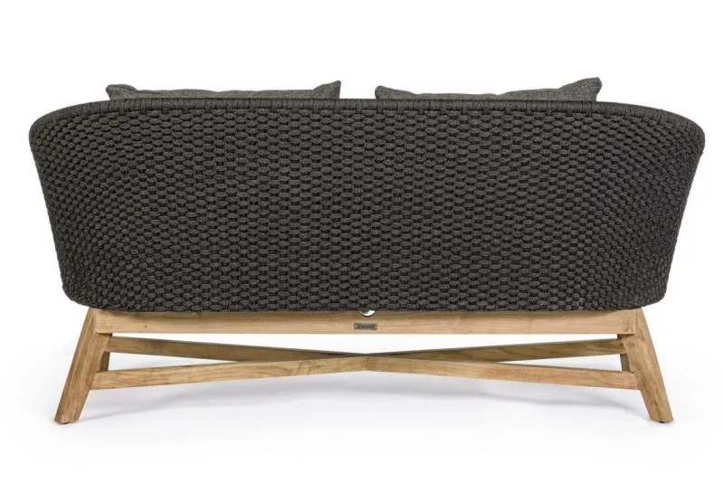 Best Bizzotto DIVANO IN CORDA PER ESTERNO ANTRACITE- COACHELLA