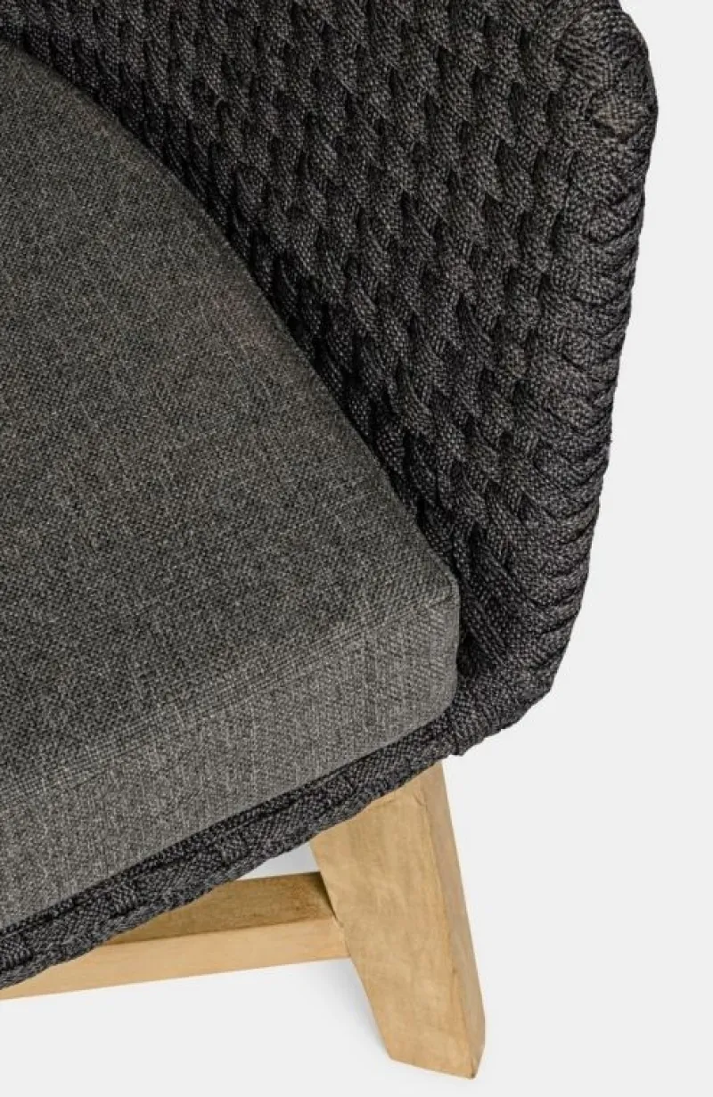 Best Bizzotto DIVANO IN CORDA PER ESTERNO ANTRACITE- COACHELLA