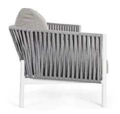 Clearance Bizzotto DIVANO IN CORDA PER ESTERNO BIANCO WG20 - FLORENCIA