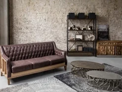 Outlet Bizzotto DIVANO IN ECOPELLE - RAYMOND