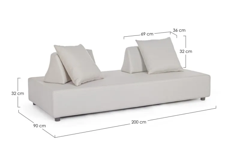 Outlet Bizzotto DIVANO IN TESSUTO PER ESTERNO - PIPER