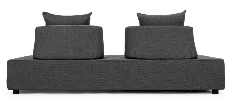 Hot Bizzotto DIVANO IN TESSUTO PER ESTERNO ANTRACITE - PIPER