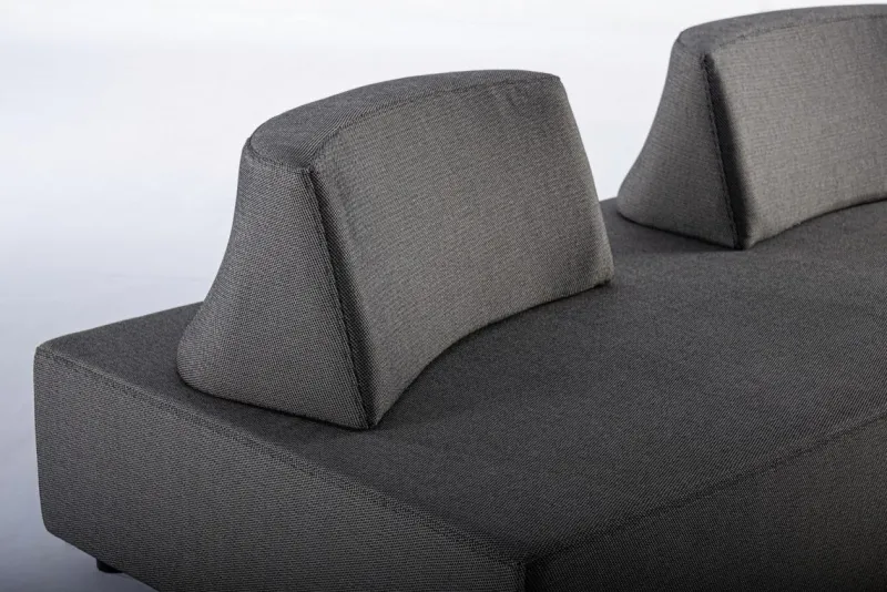 Hot Bizzotto DIVANO IN TESSUTO PER ESTERNO ANTRACITE - PIPER