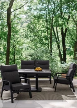 New Bizzotto DIVANO RECLINABILE IN ALLUMINIO ANTRACITE JX55 - KLEDI