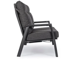 New Bizzotto DIVANO RECLINABILE IN ALLUMINIO ANTRACITE JX55 - KLEDI