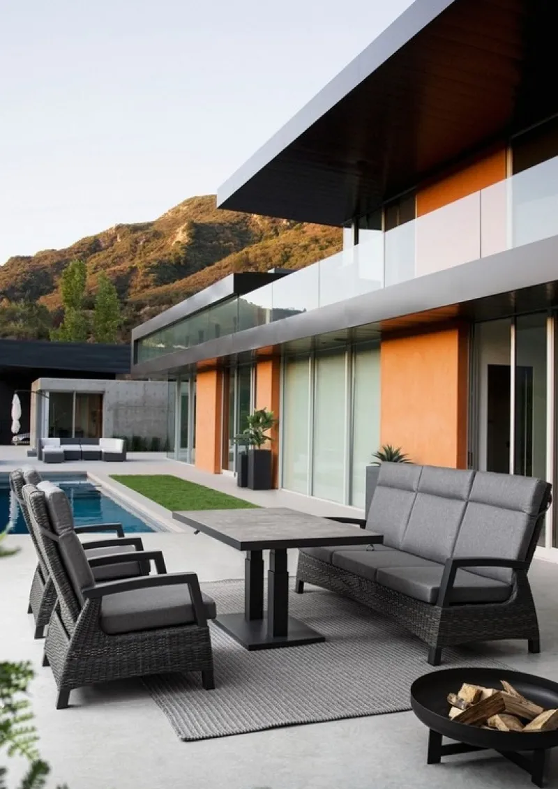 Hot Bizzotto DIVANO RECLINABILE IN ALLUMINIO ANTRACITE JX55 - BRITTON