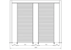 Sale Bizzotto FRANGISOLE LAT PERGOLA OCEAN 93CM BIANCO