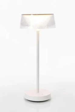 Discount Bizzotto LAMPADA TAV. LED CARAL BIANCO H36,5