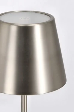 Discount Bizzotto LAMPADA TAV. LED ETNA ARGENTO H38