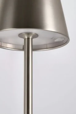 Discount Bizzotto LAMPADA TAV. LED ETNA ARGENTO H38