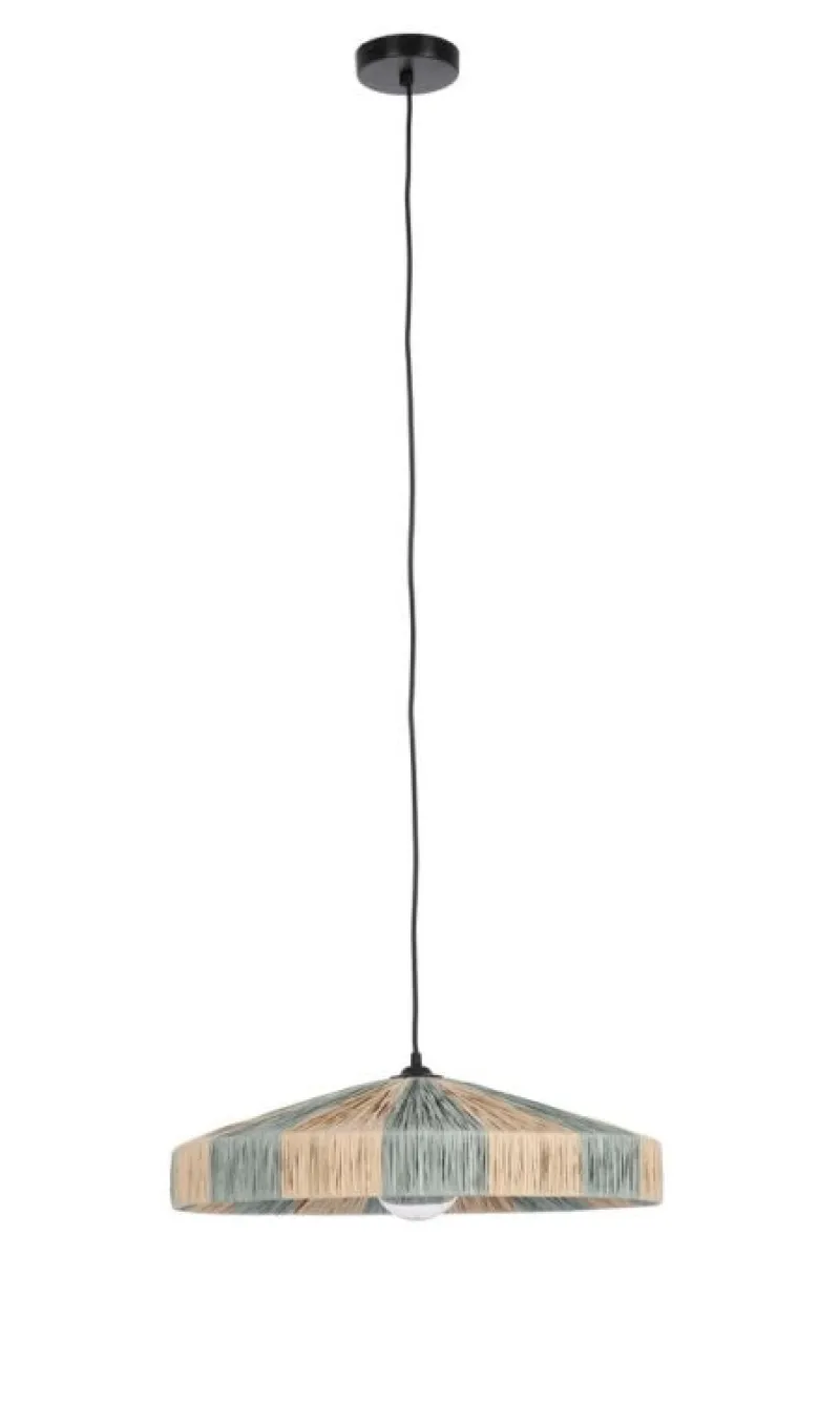 New Bizzotto LAMPADARIO KANDA NATURALE AZZURRO D50
