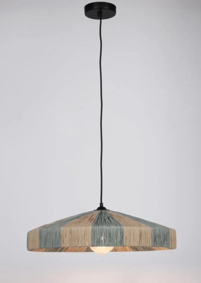 New Bizzotto LAMPADARIO KANDA NATURALE AZZURRO D50