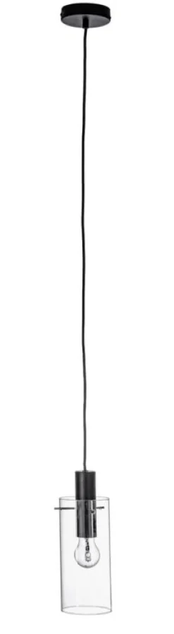 New Bizzotto LAMPADARIO 1LUCE AGLOW TRASP-NERO