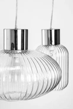 Hot Bizzotto LAMPADARIO 3LUCI SHOWY RETT TRASP-ARG