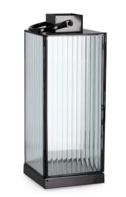 Hot Bizzotto LANTERNA TEHRI 1M RIGHE TRASP NERO H37,5