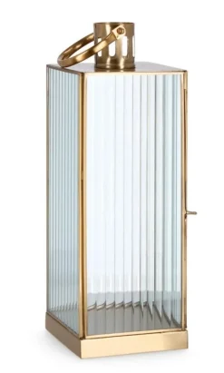 New Bizzotto LANTERNA TEHRI 1M RIGHE TRASP ORO H39